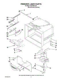 02 - Freezer Liner Parts parts for Whirlpool Refrigerator GX2SHBXVY05 from AppliancePartsPros.com
