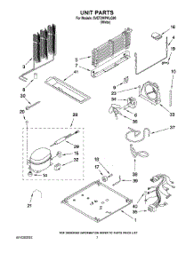 04 - Unit Parts parts for Whirlpool Refrigerator 5VET2WPKLQ06 from AppliancePartsPros.com