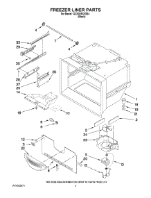 02 - Freezer Liner Parts parts for Whirlpool Refrigerator GX2SHBXVB04 from AppliancePartsPros.com