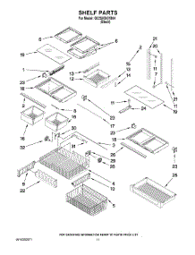 07 - Shelf Parts parts for Whirlpool Refrigerator GX2SHBXVB04 from AppliancePartsPros.com