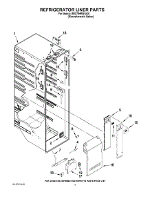 02 - Refrigerator Liner Parts parts for Whirlpool Refrigerator BRS70HRBNA00 from AppliancePartsPros.com