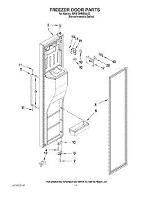 07 - Freezer Door Parts parts for Whirlpool Refrigerator BRS70HRBNA00 from AppliancePartsPros.com