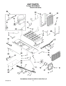 09 - Unit Parts parts for Whirlpool Refrigerator BRS70HRBNA00 from AppliancePartsPros.com