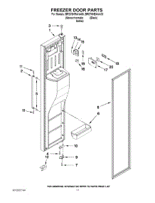 07 - Freezer Door Parts parts for Whirlpool Refrigerator BRS70HEANA00 from AppliancePartsPros.com