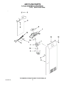 11 - Air Flow Parts parts for Whirlpool Refrigerator BRS62CRBNA00 from AppliancePartsPros.com