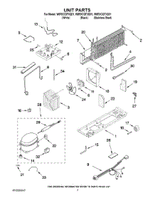 04 - Unit Parts parts for Whirlpool Refrigerator W8RXCGFXQ01 from AppliancePartsPros.com