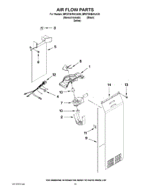 11 - Air Flow Parts parts for Whirlpool Refrigerator BRS70HRANA00 from AppliancePartsPros.com