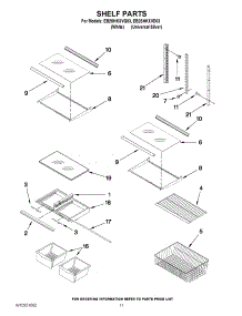 07 - Shelf Parts parts for Whirlpool Refrigerator EB2SHKXVQ03 from AppliancePartsPros.com