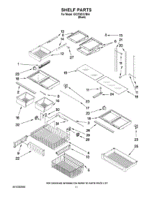 07 - Shelf Parts parts for Whirlpool Refrigerator GX2FHDXVB04 from AppliancePartsPros.com