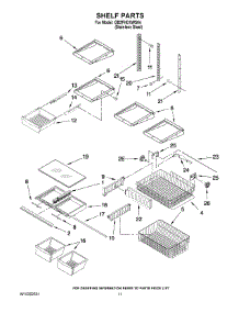07 - Shelf Parts parts for Whirlpool Refrigerator GB2FHDXWS04 from AppliancePartsPros.com