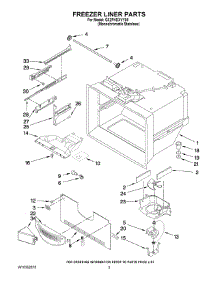 02 - Freezer Liner Parts parts for Whirlpool Refrigerator GX2FHDXVY05 from AppliancePartsPros.com