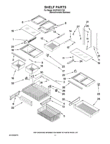 07 - Shelf Parts parts for Whirlpool Refrigerator GX2FHDXVY05 from AppliancePartsPros.com
