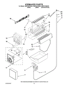 08 - Icemaker Parts parts for Whirlpool Refrigerator GB2FHDXWD02 from AppliancePartsPros.com