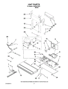 10 - Unit Parts parts for Whirlpool Refrigerator GI0FSAXVB03 from AppliancePartsPros.com