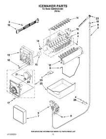 08 - Icemaker Parts parts for Whirlpool Refrigerator EB9SHKXVQ03 from AppliancePartsPros.com
