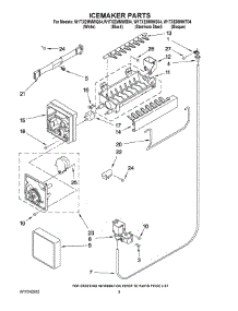 05 - Icemaker Parts parts for Whirlpool Refrigerator W1TXEMMWT04 from AppliancePartsPros.com