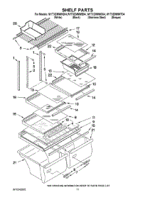 06 - Shelf Parts parts for Whirlpool Refrigerator W1TXEMMWQ04 from AppliancePartsPros.com