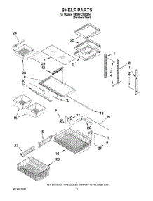 06 - Shelf Parts parts for Whirlpool Refrigerator GB9FHDXWS04 from AppliancePartsPros.com