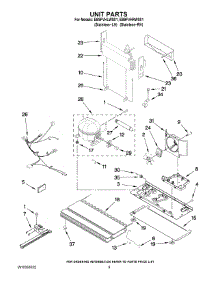 06 - Unit Parts parts for Whirlpool Refrigerator EB9FVHLWS01 from AppliancePartsPros.com
