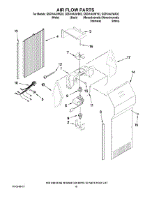 11 - Air Flow Parts parts for Whirlpool Refrigerator GS5VHAXWQ02 from AppliancePartsPros.com