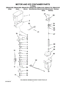 05 - Motor And Ice Container Parts parts for Whirlpool Refrigerator GS6NHAXVT05 from AppliancePartsPros.com