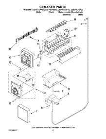 10 - Icemaker Parts parts for Whirlpool Refrigerator GS5VHAXWB02 from AppliancePartsPros.com