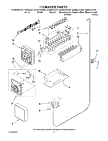 10 - Icemaker Parts parts for Whirlpool Refrigerator GC5SHAXVT01 from AppliancePartsPros.com