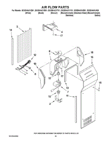11 - Air Flow Parts parts for Whirlpool Refrigerator GC5SHAXVT01 from AppliancePartsPros.com