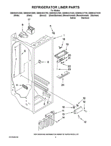 02 - Refrigerator Liner Parts parts for Whirlpool Refrigerator GS6NHAXVQ05 from AppliancePartsPros.com