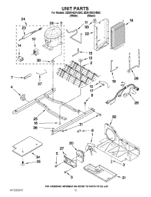 09 - Unit Parts parts for Whirlpool Refrigerator ED5VHEXVB02 from AppliancePartsPros.com