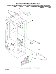 02 - Refrigerator Liner Parts parts for Whirlpool Refrigerator ED5FHAXVB04 from AppliancePartsPros.com