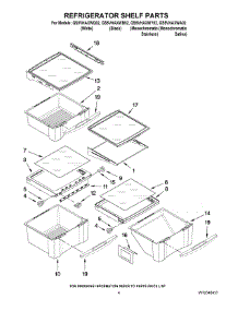 03 - Refrigerator Shelf Parts parts for Whirlpool Refrigerator GS5VHAXWY02 from AppliancePartsPros.com