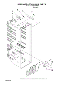 02 - Refrigerator Liner Parts parts for Whirlpool Refrigerator ED2FHEXVS02 from AppliancePartsPros.com
