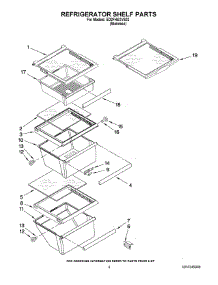 03 - Refrigerator Shelf Parts parts for Whirlpool Refrigerator ED2FHEXVS02 from AppliancePartsPros.com