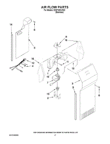 10 - Air Flow Parts parts for Whirlpool Refrigerator ED2FHEXVS02 from AppliancePartsPros.com