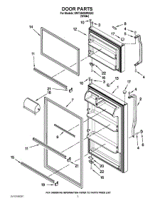 02 - Door Parts parts for Whirlpool Refrigerator W8TXNGMWQ02 from AppliancePartsPros.com