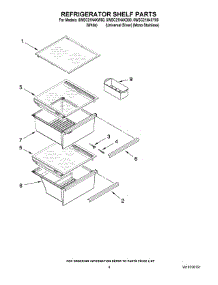 03 - Refrigerator Shelf Parts parts for Whirlpool Refrigerator 6WSC21N4XY00 from AppliancePartsPros.com
