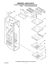 04 - Freezer Liner Parts parts for Whirlpool Refrigerator 6WSC21N4XY00 from AppliancePartsPros.com