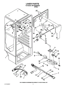 03 - Liner Parts parts for Whirlpool Refrigerator W8TXNGMWQ02 from AppliancePartsPros.com