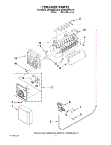 10 - Icemaker Parts parts for Whirlpool Refrigerator BRS62CBANA00 from AppliancePartsPros.com