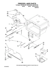 06 - Freezer Liner Parts parts for Whirlpool Refrigerator GI6FARXXB00 from AppliancePartsPros.com