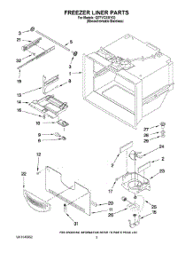 02 - Freezer Liner Parts parts for Whirlpool Refrigerator GI7FVCXWY03 from AppliancePartsPros.com