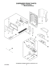 09 - Dispenser Front Parts parts for Whirlpool Refrigerator GI7FVCXWY03 from AppliancePartsPros.com