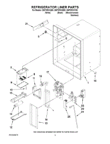 02 - Refrigerator Liner Parts parts for Whirlpool Refrigerator GI6FDRXXB00 from AppliancePartsPros.com