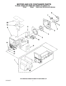04 - Motor And Ice Container Parts parts for Whirlpool Refrigerator GI6SDRXXV00 from AppliancePartsPros.com