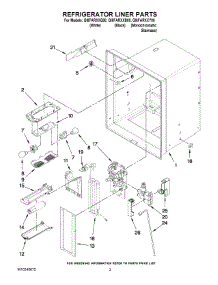 02 - Refrigerator Liner Parts parts for Whirlpool Refrigerator GI6FARXXY00 from AppliancePartsPros.com
