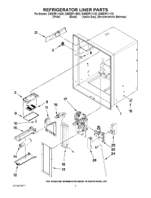 02 - Refrigerator Liner Parts parts for Whirlpool Refrigerator GI6SDRXXQ00 from AppliancePartsPros.com