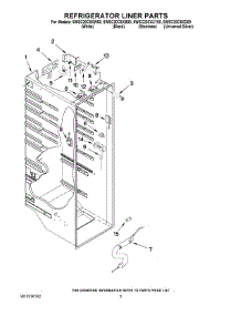 02 - Refrigerator Liner Parts parts for Whirlpool Refrigerator 6WSC20C6XW00 from AppliancePartsPros.com