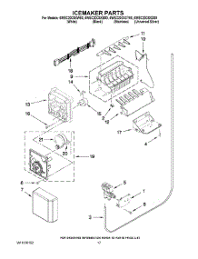 10 - Icemaker Parts parts for Whirlpool Refrigerator 6WSC20C6XY00 from AppliancePartsPros.com