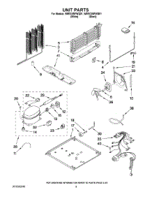 05 - Unit Parts parts for Whirlpool Refrigerator W9RXXMFWQ01 from AppliancePartsPros.com